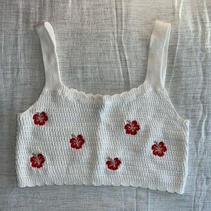 Wild fable crochet knit crop tank